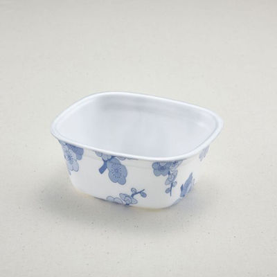 青葉紙業 角丼容器 たま重 本体 うめ 800枚(100枚×8) 220608 1ケース(800枚入(100枚×8袋))（直送品）