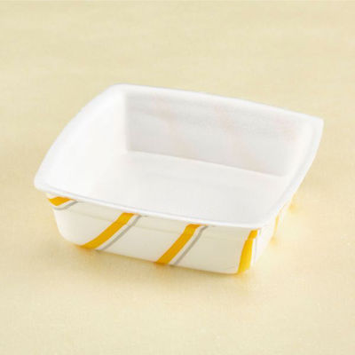 青葉紙業 サラダ容器 サラダカップ 小 ストライプ 1200枚(100枚×12) 240311 1ケース(1200枚入(100枚×12袋))（直送品）