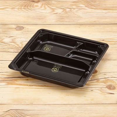 青葉紙業 弁当容器 EA-185NS(黒)本体 900枚(50枚×18) 247026 1ケース(900枚入(50枚×18袋))（直送品）