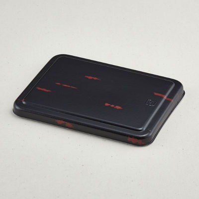 青葉紙業 弁当容器　B-4 蓋 うるし　700枚(50枚×14) 201603（直送品）