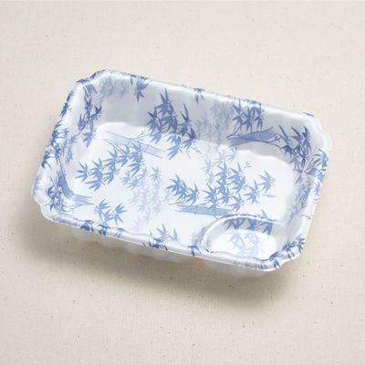 青葉紙業 刺身容器　かく皿 小 たけ　900枚(100枚×9) 230612（直送品）