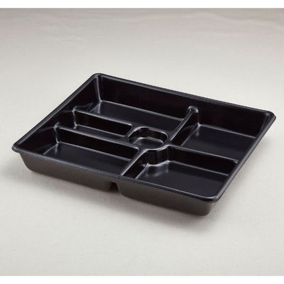 青葉紙業 仕出し容器 会席膳 大 本体 内黒 200枚(25枚×8) 259135 1ケース(200枚入(25枚×8袋))（直送品）