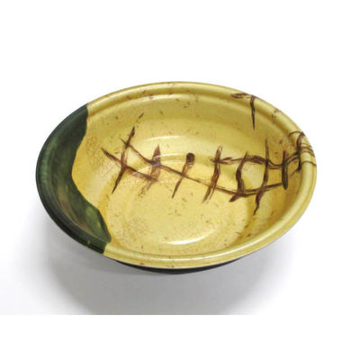 スープ・麺容器 E-52浅本体 やなば織部/黒 600枚(50枚×12) 38813 1ケース(600枚入(50枚×12袋))（直送品）