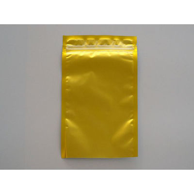 チャック付袋 片面金アルミマットチャック袋 140×225mm AG-2 500枚(100枚×5) 1ケース(500枚入(100枚×5袋))（直送品）