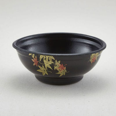 青葉紙業 どんぶり容器 D-22 もみじ内黒 本体 600枚(50枚×12) 205296 1ケース(600枚入(50枚×12袋))（直送品）