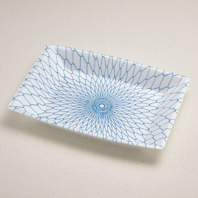 青葉紙業 刺身容器　ふなもりざら 105 あみめ　600枚(50枚×12) 238501（直送品）