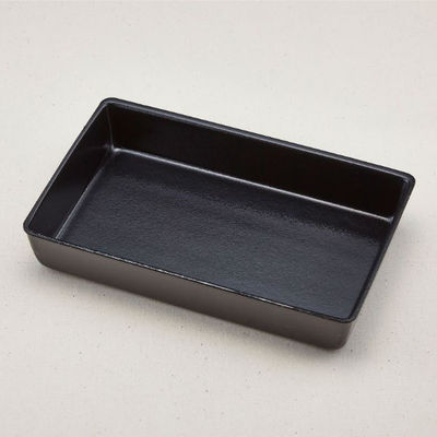 青葉紙業 寿司容器 すし折 8寸 本体 黒 400枚(50枚×8) 265201 1ケース(400枚入(50枚×8袋))（直送品）