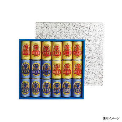 ヤマニパッケージ 贈答箱 K-68 缶ビール18本 50枚(1枚×50) 1ケース(50枚入)（直送品）