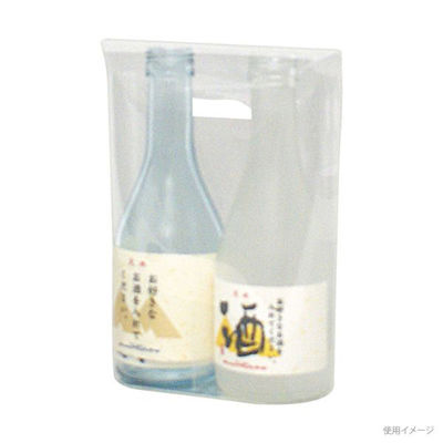 ヤマニパッケージ 贈答箱 K-1269 300ml×2本 PP手提箱 200枚(25枚×8) 1ケース(200枚入(25枚×8袋))（直送品）