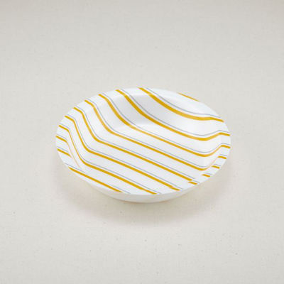 青葉紙業 丸丼容器 まるざら 185(本体)ストライプ 600枚(50枚×12) 222311 1ケース(600枚入(50枚×12袋))（直送品）