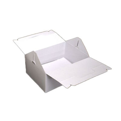 ヤマニパッケージ ケーキ箱 DE-18 ショートホワイト #7 200枚(50枚×4) 1ケース(200枚入(50枚×4袋))（直送品）