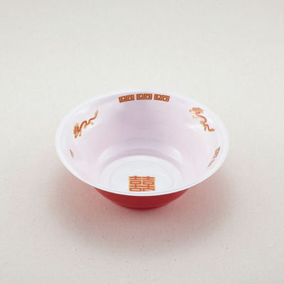 青葉紙業 麺容器 ラーメン 中浅(本体)中華外赤 900枚(50枚×18) 221865 1ケース(900枚入(50枚×18袋))（直送品）