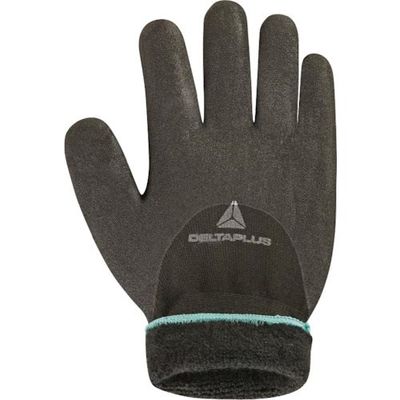 セーフラン安全用品 デルタプラス HERCULE VV750/防寒ニトリルコートフィット手袋 黒色 Lサイズ D0051-L 1双（直送品）