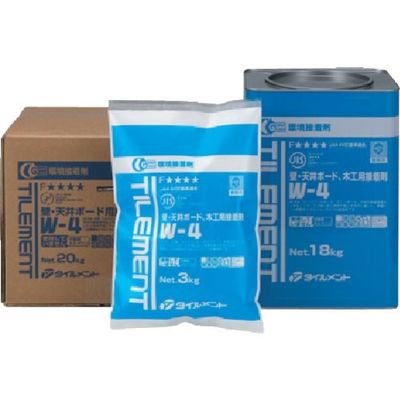 タイルメント TILEMENT Wー4 エコ 20kg ダンボール 23210202 1缶 132-5888（直送品）