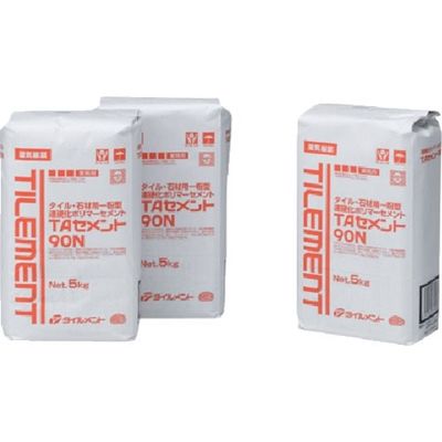 タイルメント TILEMENT タイル用接着剤 TAセメント90N 5kg 37610050 1セット(4個) 132-7417（直送品）