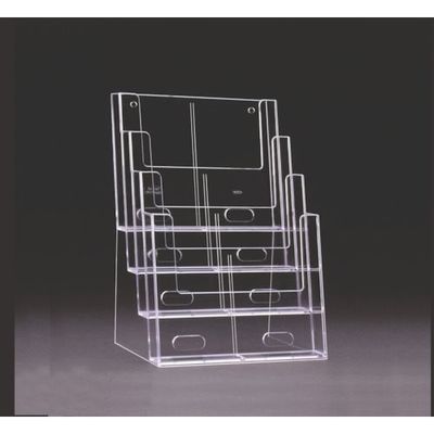 プリコ カタログスタンド 卓上用 A4縦×4段 4C230 1セット(6個) 105-8135（直送品）