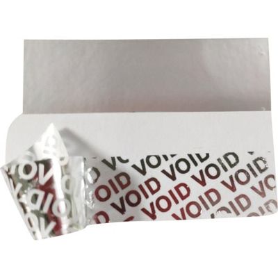 セーフラン セキュリティシール 長方形 100片(縦x横)15x50mm VOIDシール 11398-100 1袋(100枚)（直送品）