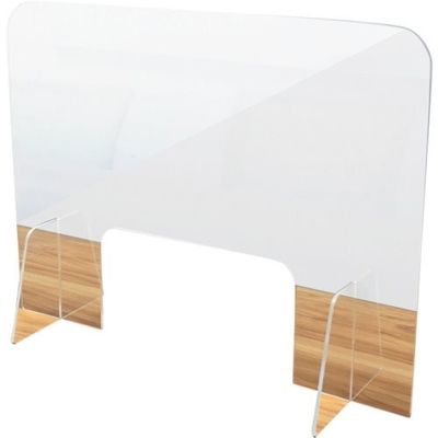 セーフラン安全用品 セーフラン 飛沫ガードアクリルパネル(窓あり) J2396 1台 365-1105（直送品）