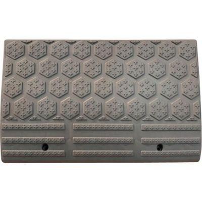 セーフラン安全用品 セーフラン 段差プレート ストレート グレー 600×340×150×mm 連結用ネジ付属 J2407 1個（直送品）