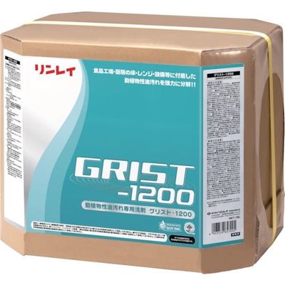 リンレイ 動植物系油用洗剤 グリスト1200 食品工場用 18L RECOBO 707031 1缶(1箱) 191-2629（直送品）