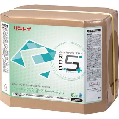 リンレイ RCS セラミック用 日常防滑クリーナーV3 (18L) RECOBO 718237 1箱 256-2250（直送品）
