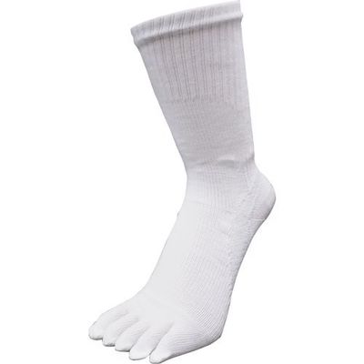 富士手袋工業 富士手袋 足の疲れを考えた 5本指レギュラー丈3P 196-WH 1組(3足) 198-2387（直送品）