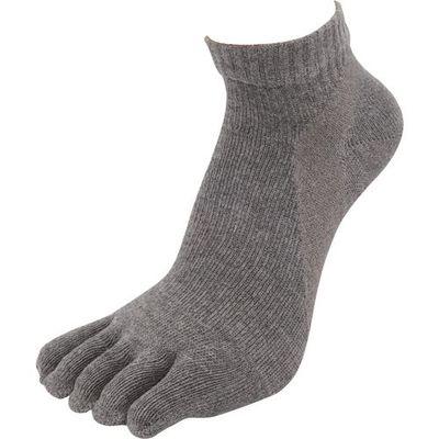 富士手袋工業 富士手袋 足の疲れを考えた 5本指ショート丈3P 195-GR 1組(3足) 198-2416（直送品）