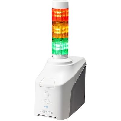 音声対応ネットワーク制御信号灯 NHVシリーズ NHV―DP(音声対応デジタルIO搭載・PoE受電モデル) NHV4-3DP-RYG 1台（直送品）