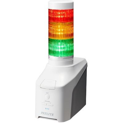 音声対応ネットワーク制御信号灯 NHVシリーズ NHV―DP(音声対応デジタルIO搭載・PoE受電モデル) NHV6-3DP-RYG 1台（直送品）