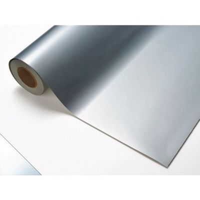 中川ケミカル カッティングシート HLー81ヘアライン銀艶 980mm×10M CS980HL8110 1巻 425-2789（直送品）