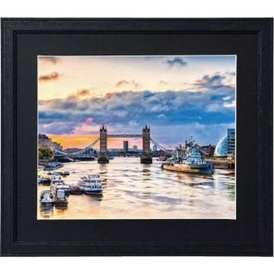 ケンコー・トキナー ケンコー 1250318 木製額縁 コスモス 4切 ブラック MCMー4ーBK 1枚 414-1076（直送品）