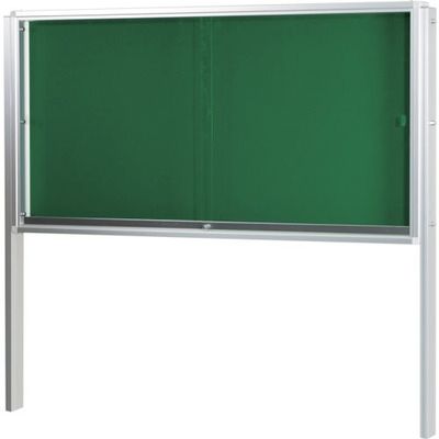 馬印 KU型屋外掲示板脚付(幕板なし) KU218T 1台 411-5128（直送品）