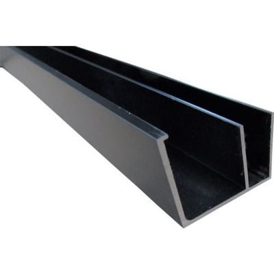 アルインコ 波板用軒付 ブラック 2.4m BA102K2 1本 125-0652（直送品）