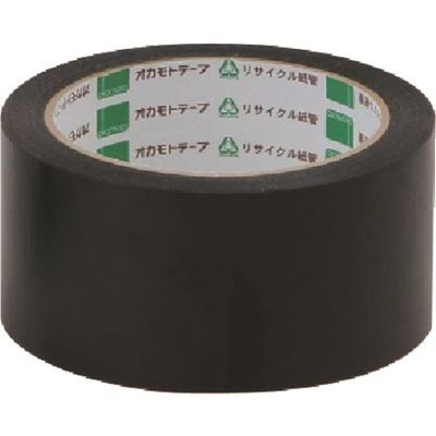 オカモト NO430 エステライトテープカラー 黒 50ミリ シュリンク包装 430X50S 1セット(40巻) 135-6449（直送品）