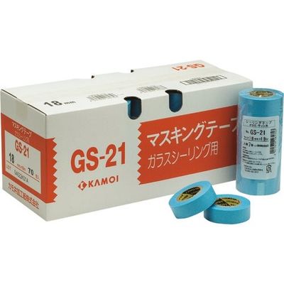 カモ井加工紙 カモ井 マスキングテープ ガラスサッシ用(4巻入) GS21JAN-30 1セット(40巻:4巻×10パック)（直送品）