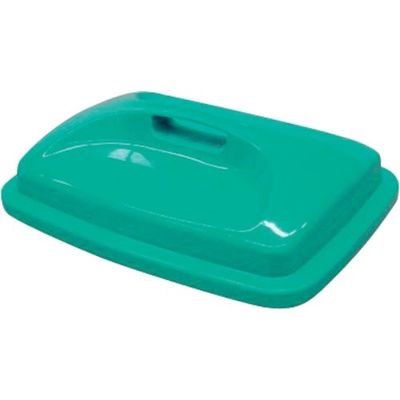 矢崎化工 YAZAKI 角型容器 蓋 KLー60 グリニッシュブルー KL60HUTA-B 1枚 254-1308（直送品）