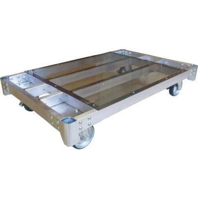 神戸車輌製作所 カンベ アルミ製平床運搬台車 ALH0960-150 1台 446-9474（直送品）