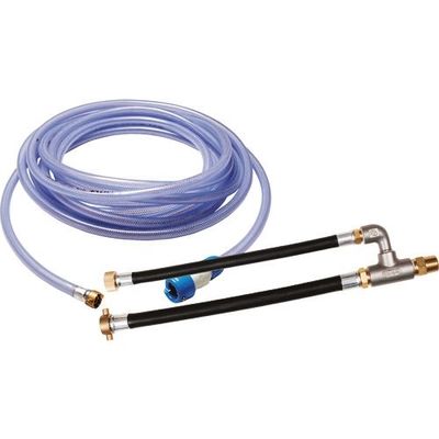 スーパー工業 水道直結用給水アダプターセット 吸水1/2×余水3/8用 04000086A 1個 147-4298（直送品）