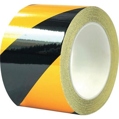 セーフラン安全用品 セーフラン 再帰反射ラインテープ 幅100mm×22m 黄/黒 14346 1巻 270-9708（直送品）