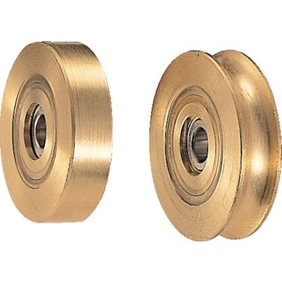 ヨコヅナ ベアリング入 真鍮車 車のみ 30mm 丸 2104 1個 849-5822（直送品）