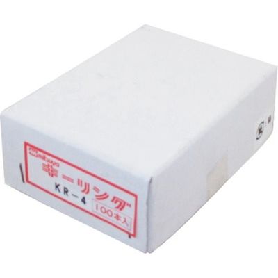ミツヤ キーリングNO.4 100本 KR-4 1箱(100本) 356-3167（直送品）