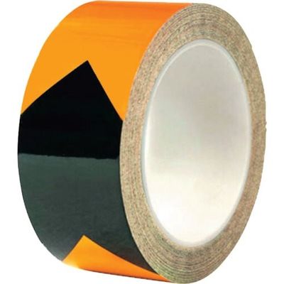セーフラン安全用品 セーフラン 再帰反射ラインテープ 幅50mm×22m 黄/黒 V字 14349 1巻 270-9703（直送品）