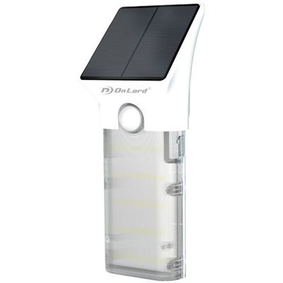 オンスクエア ソーラー脱着式センサーライト ライトる OL-337WH 1セット(10個) 435-5271（直送品）