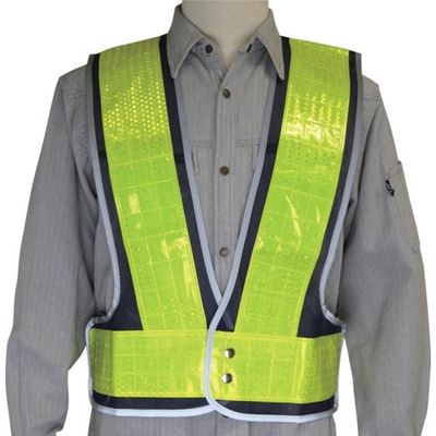ミズケイ 安全ベスト「フチピカFlash」<紺/黄> 5919005 1枚 128-5985（直送品）