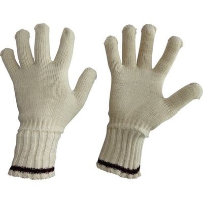 富士手袋工業 富士手袋 純綿軍手 天牛純綿カフス赤黒線6本編 1050 1セット(120双:12双×10ダース) 334-9354（直送品）