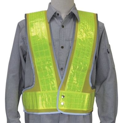 ミズケイ 安全ベスト「フチピカFlash」<黄/黄> 5919006 1枚 128-5994（直送品）