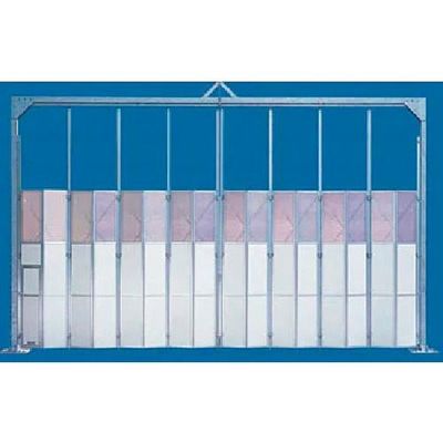 ゲート工業 門型パネルゲート 高さ4.5mX間口8.1m 上部メッシュパネル KG4-3T-81 1台 378-0595（直送品）