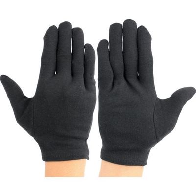 ウインセス WINCESS 綿スムスマチ無し手袋 黒 L (12双入) 1001T-BK-L 1袋(12双) 336-0493（直送品）