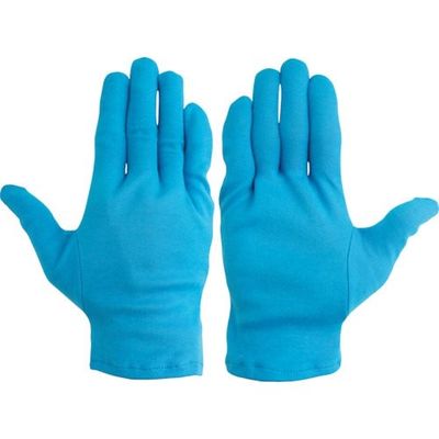 ウインセス WINCESS 綿スムス マチ無し手袋 青 (12双入り) Sサイズ 1001T-SX-S 1袋(12双) 336-0495（直送品）