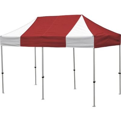 さくらコーポレーション さくら かんたんてんと 1.8m×3.6mスチール&アルミ複合フレーム 赤白 KA/2W-RW 1台（直送品）